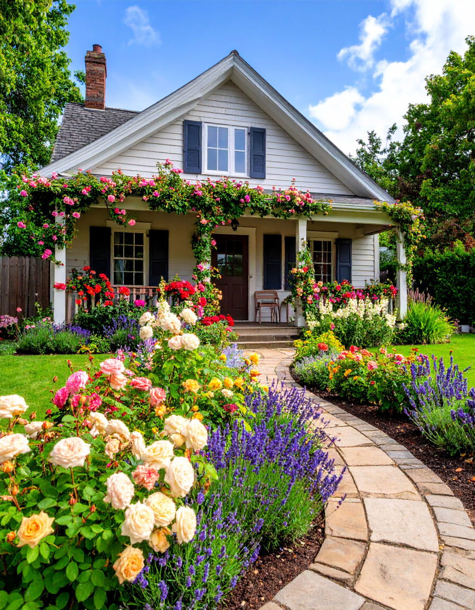 Cottage Style Flower Bed