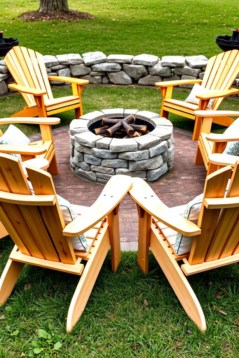 Cozy Adirondack Chairs for Fire Pits - 25 Fire Pit Seating Ideas