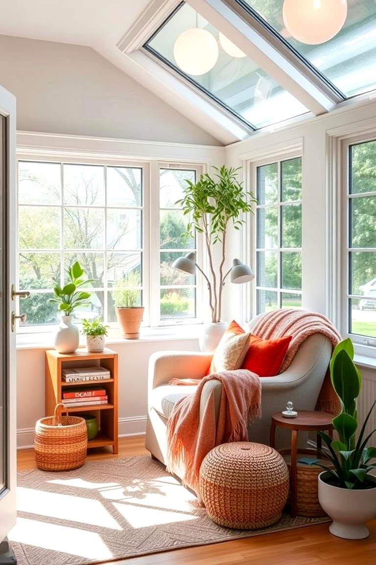 Cozy Corner Retreat - 25 Farmhouse Sunroom Ideas