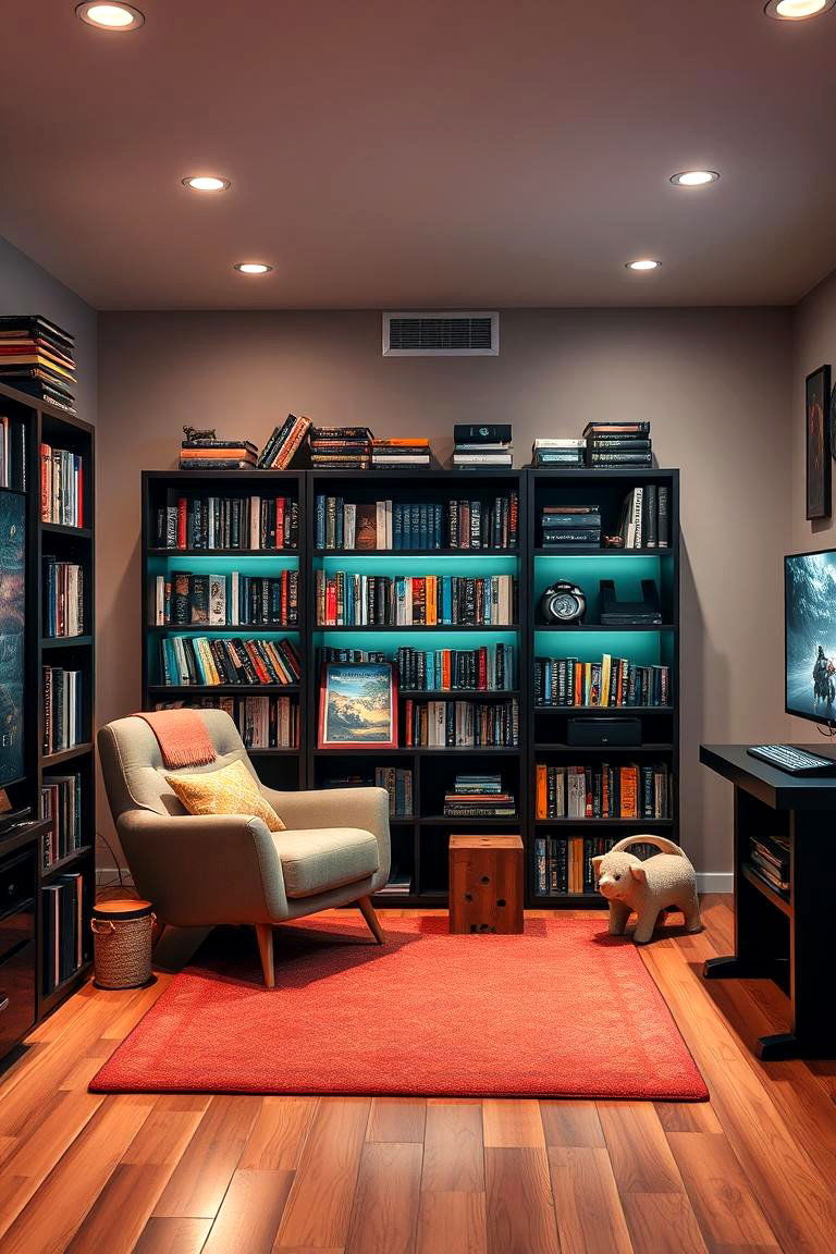 Cozy Reading Nook - 25 Game Room Ideas