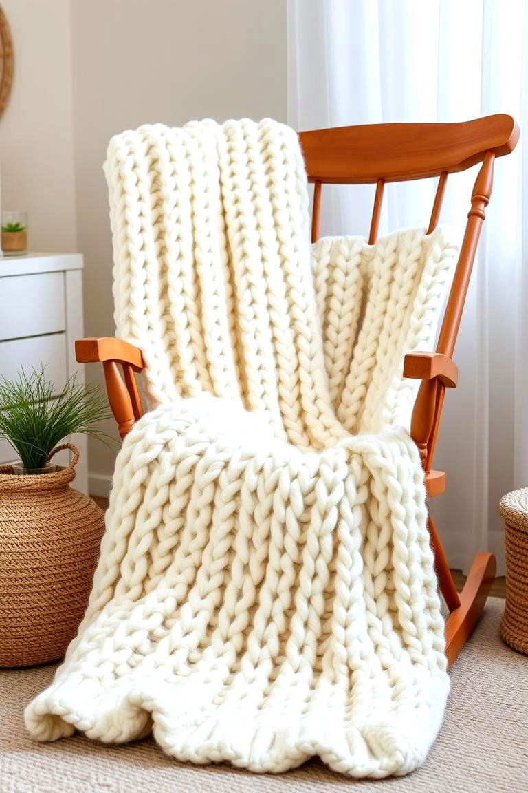 Cozy Wool Throw Blankets - 25 Farmhouse Nursery Ideas