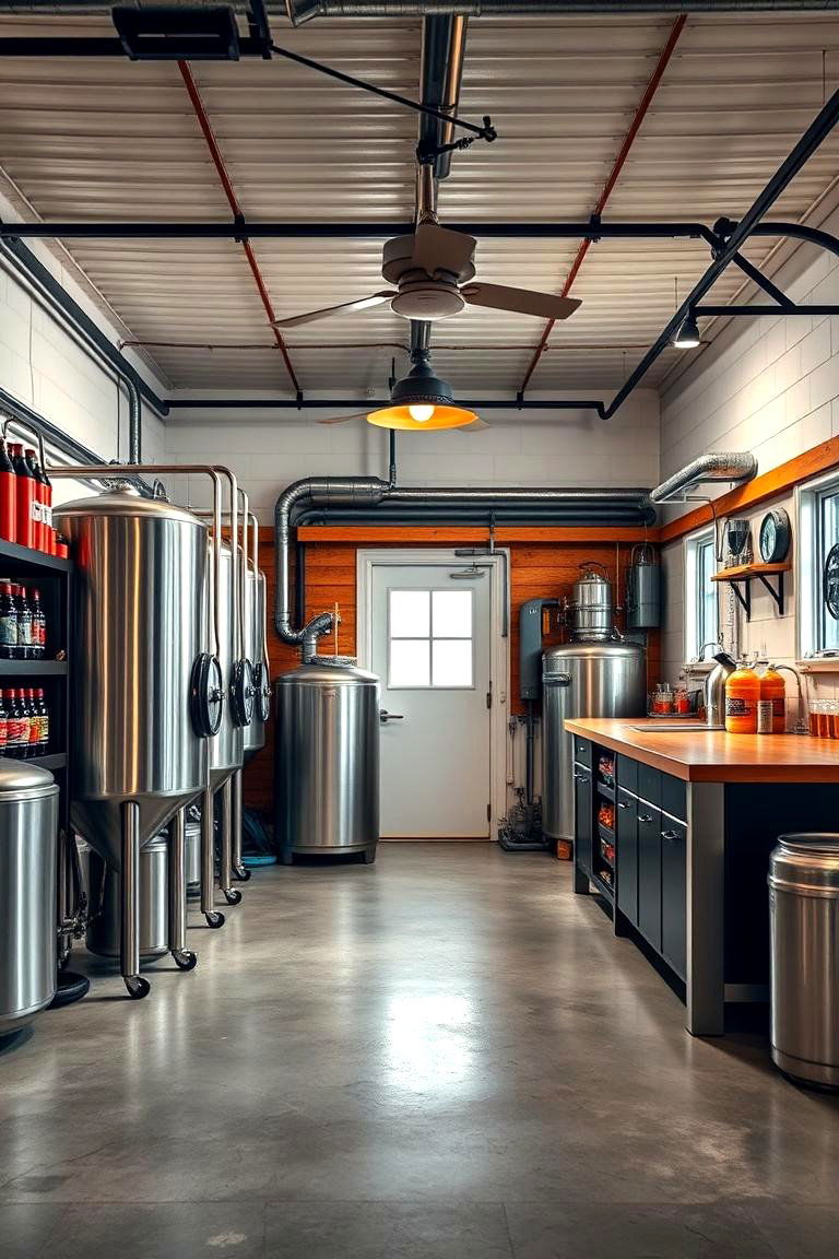 Craft Beer Brewery - 25 Garage Conversion Ideas