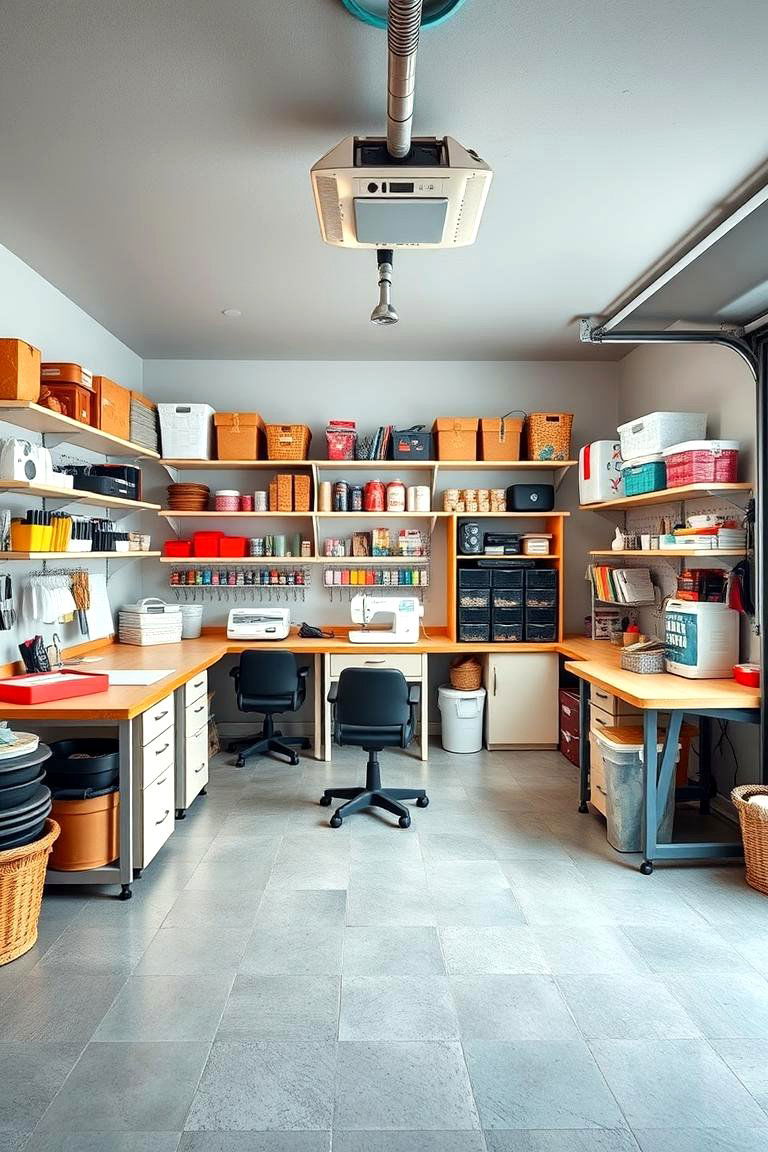 Craft or Sewing Room - 25 Garage Conversion Ideas