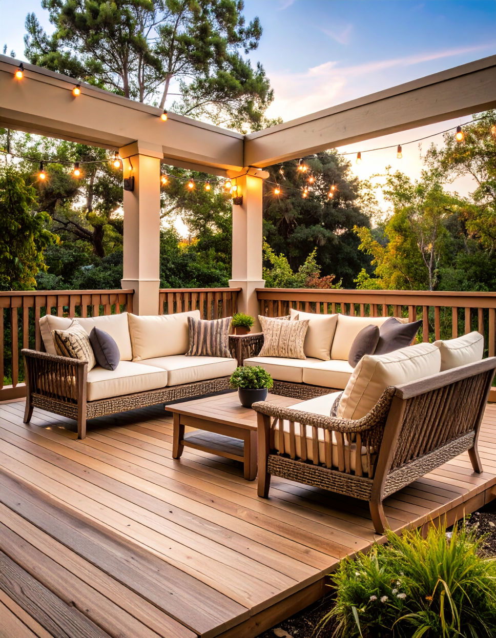 Cream and Espresso Two Tone Deck Color Schemes