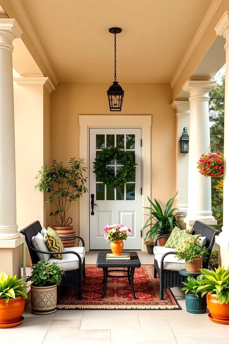 Creamy Beige to Embrace Warmth - 25 Porch Paint Colors