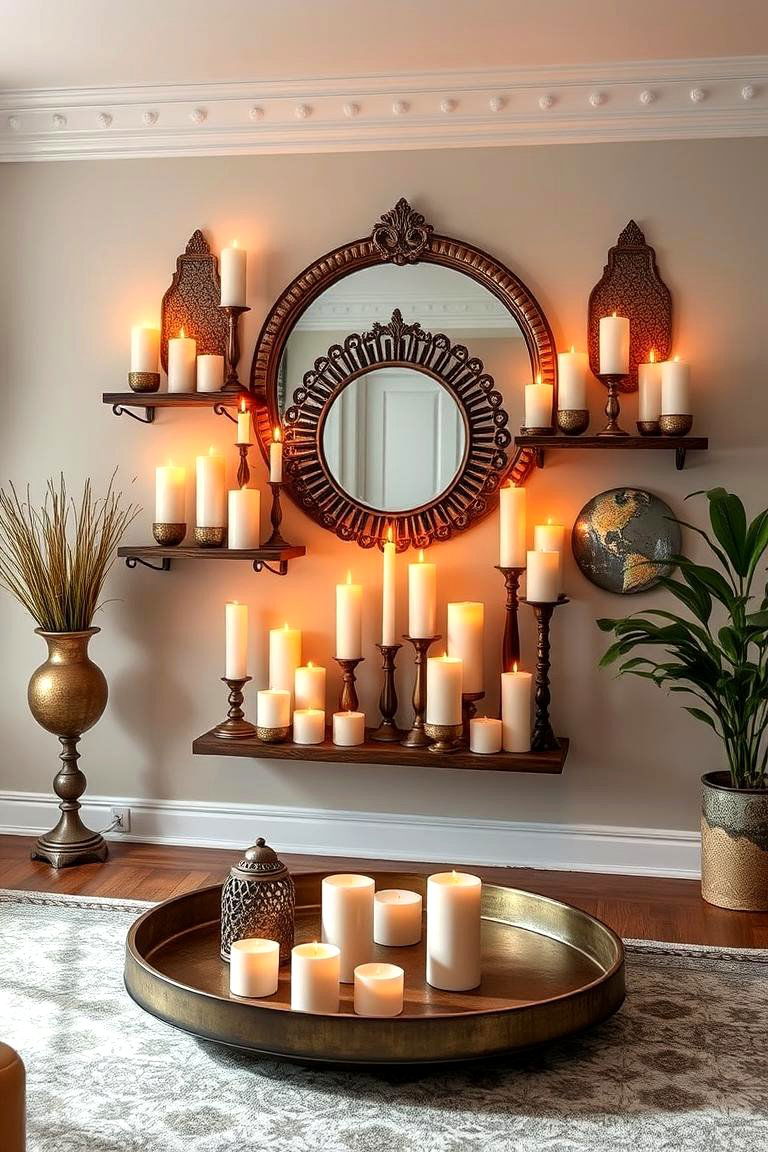 Create a Candle Wall for Dramatic Effect - 25 Decorating With Candles