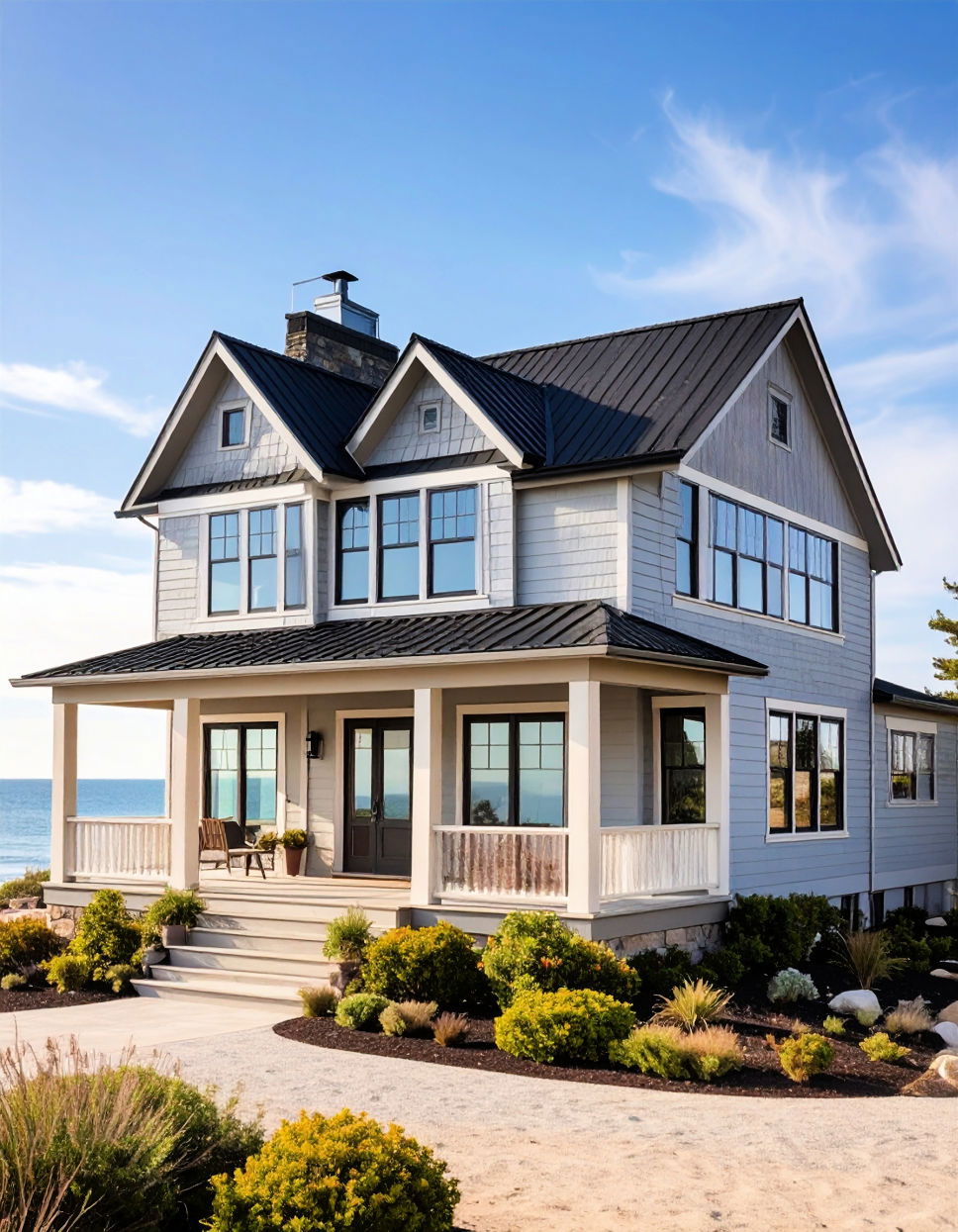 Create a Chic Coastal Look with Light Gray Siding