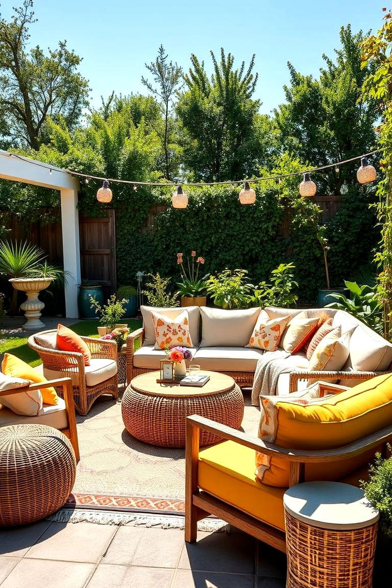 Create a Cozy Lounge Area - 25 Garden Party Ideas