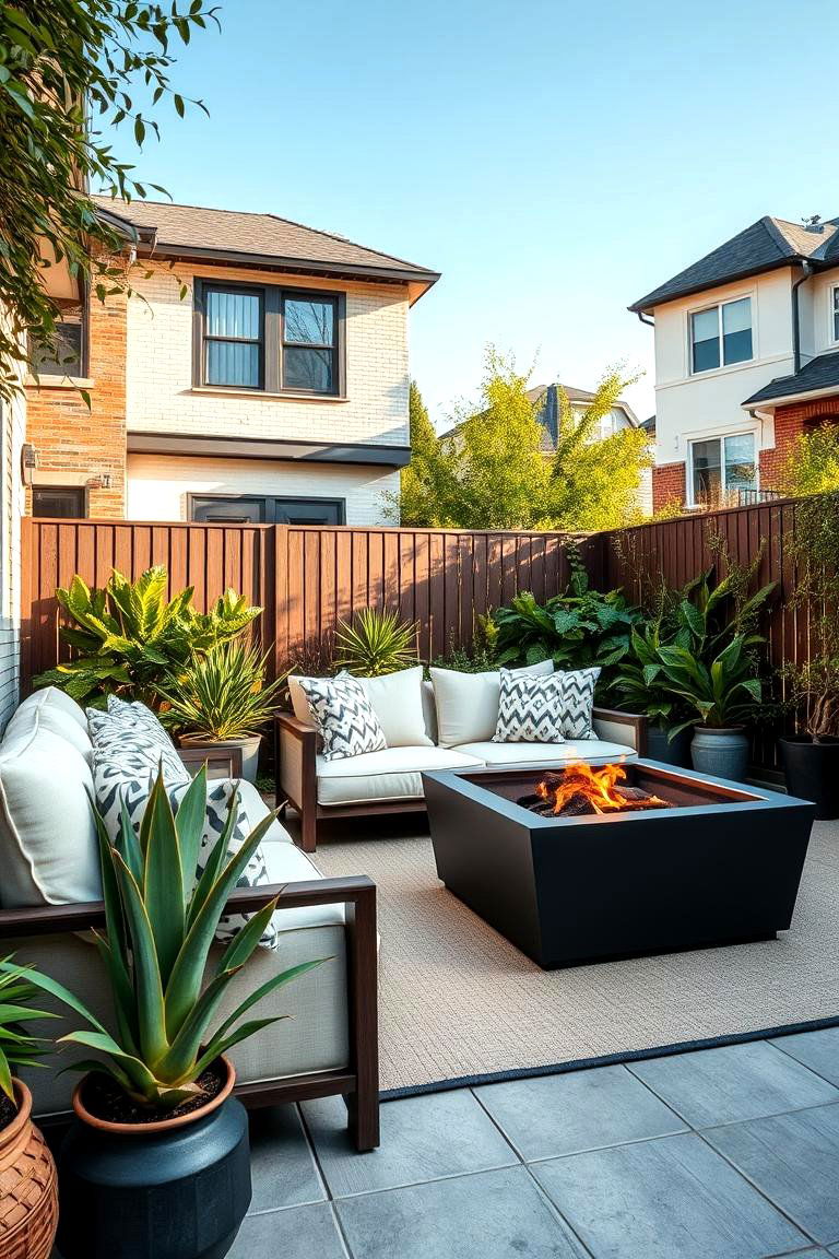 Create a Cozy Outdoor Lounge - 25 Townhouse Backyard Ideas