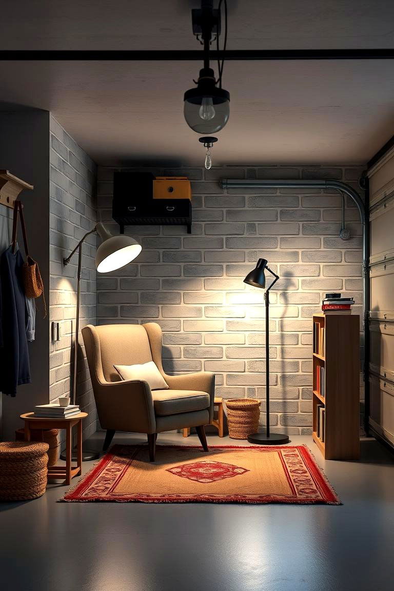 Create a Cozy Reading Nook - 25 Garage Decor Ideas