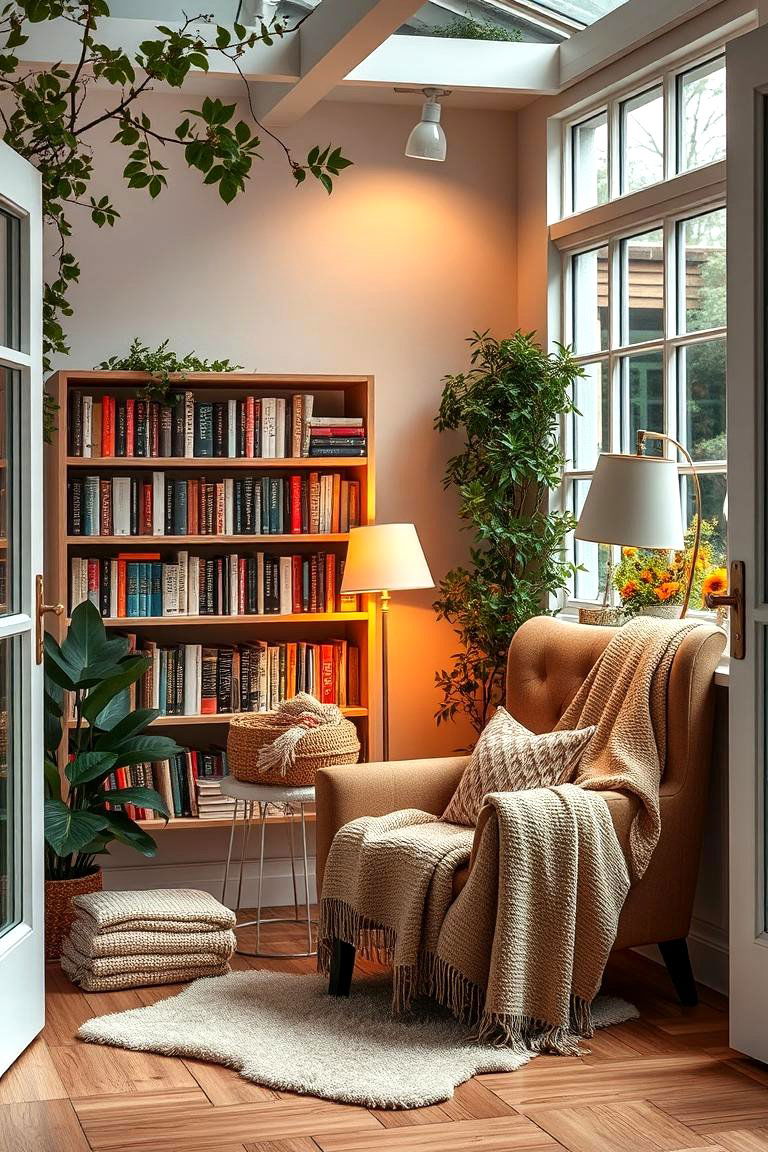 Create a Cozy Reading Nook with Comfy Seating - 25 Garden Room Ideas