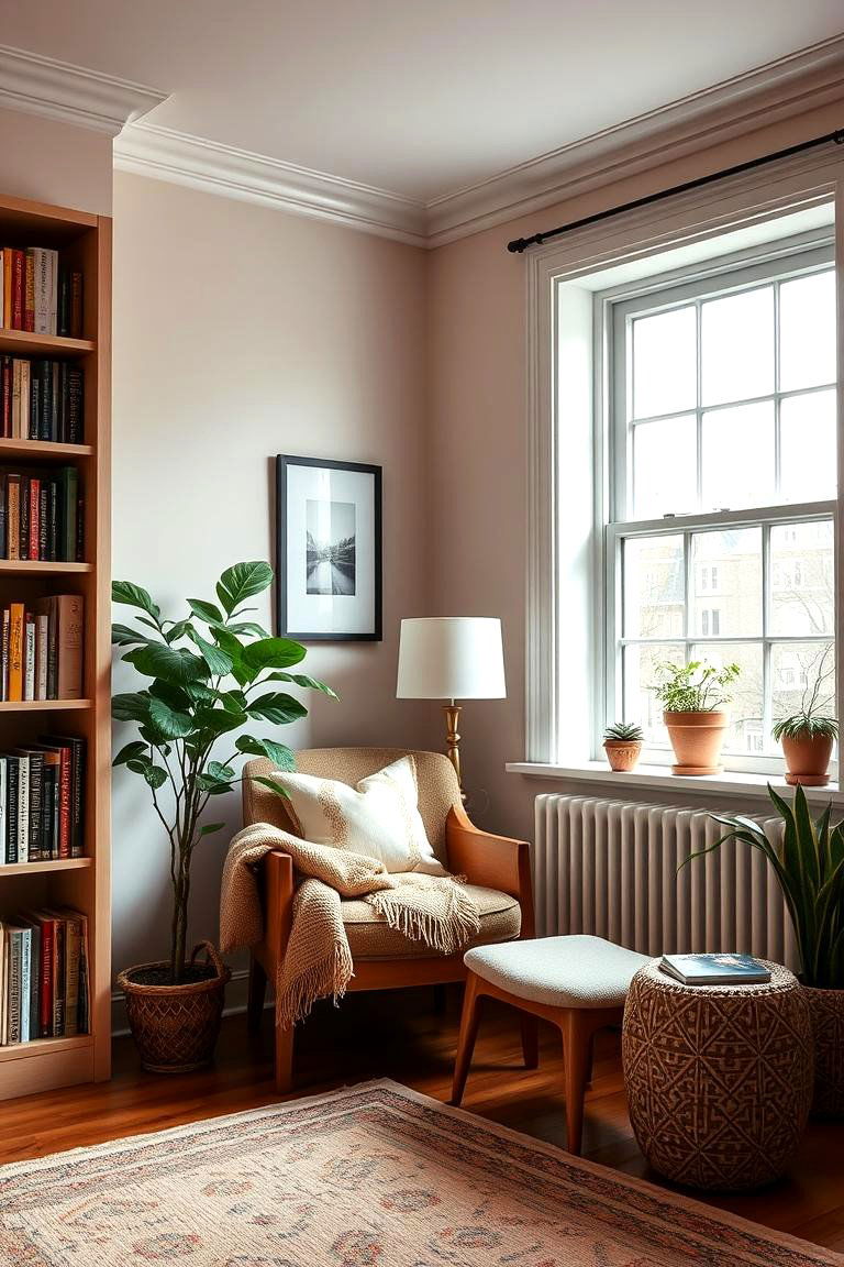 Create a Cozy Reading Nook with Natural Light - 25 Townhouse Interior Design Ideas