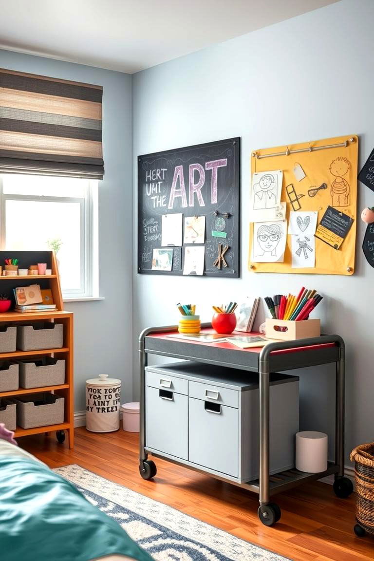 Create a DIY Art Station - 25 Tween Bedroom Ideas
