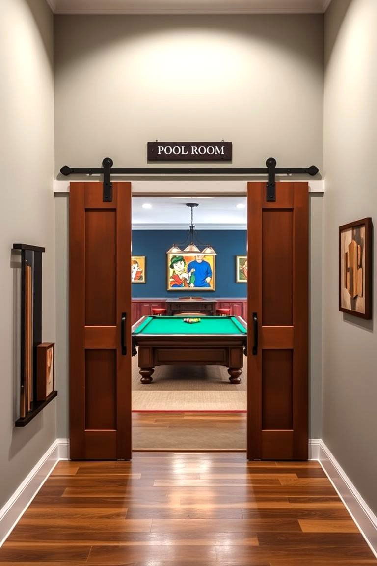 Create a Dedicated Pool Room Entryway - 25 Pool Table Room Ideas