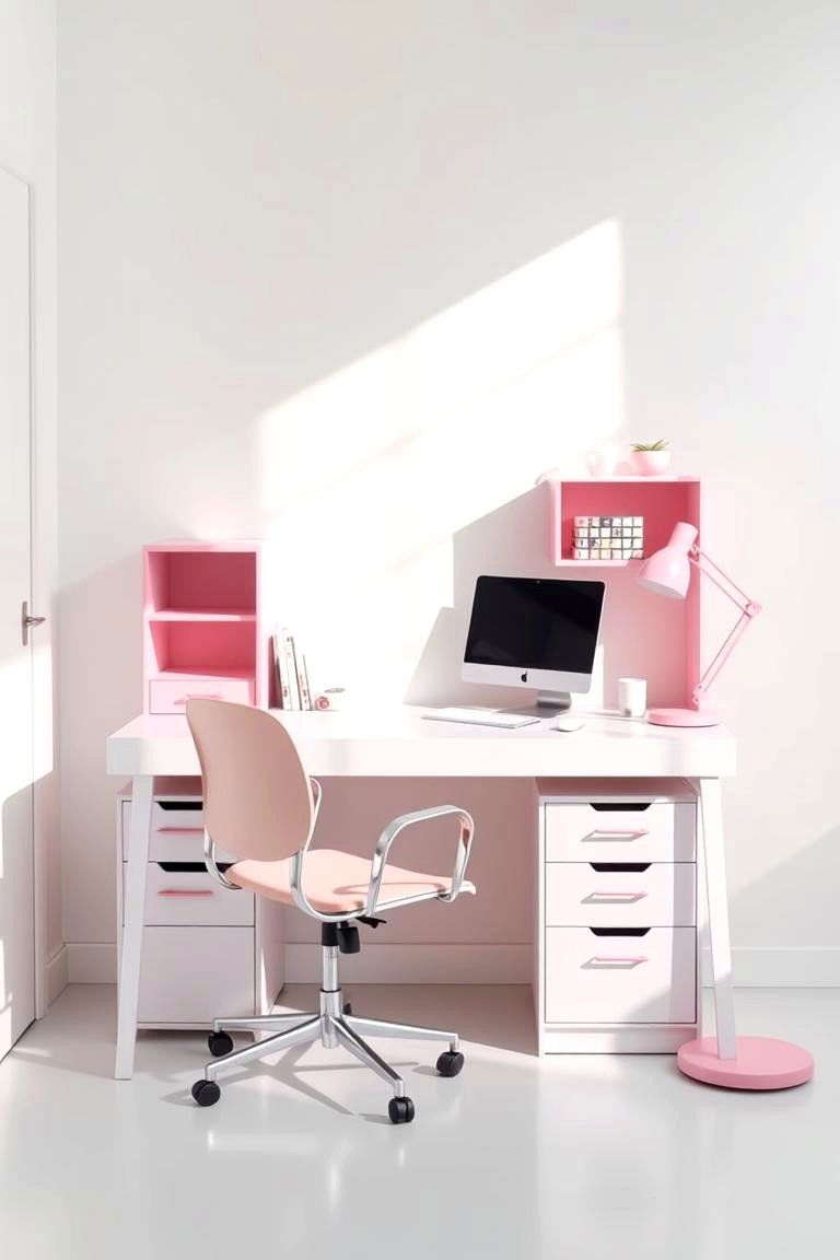 Create a Functional Desk Space - 25 Clean Girl Room Ideas