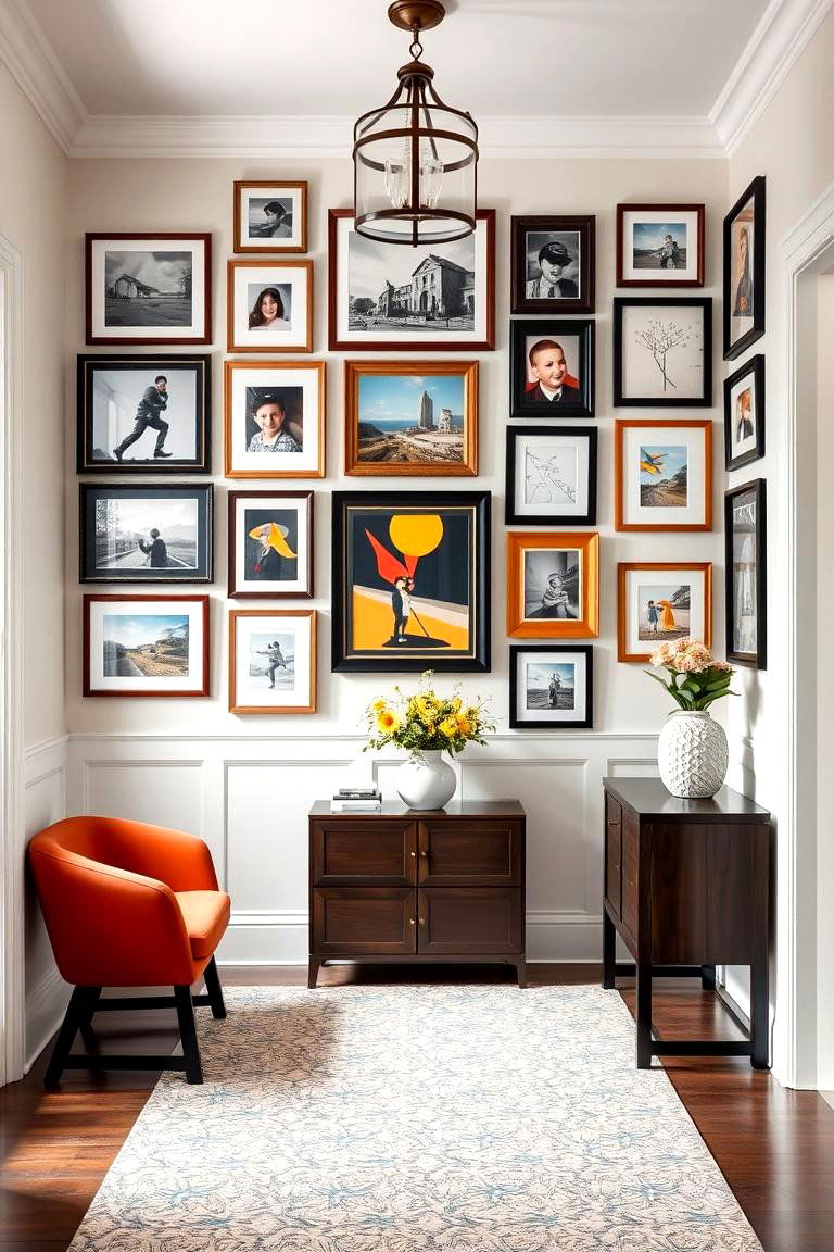 Create a Gallery Wall - 25 Foyer Decor Ideas