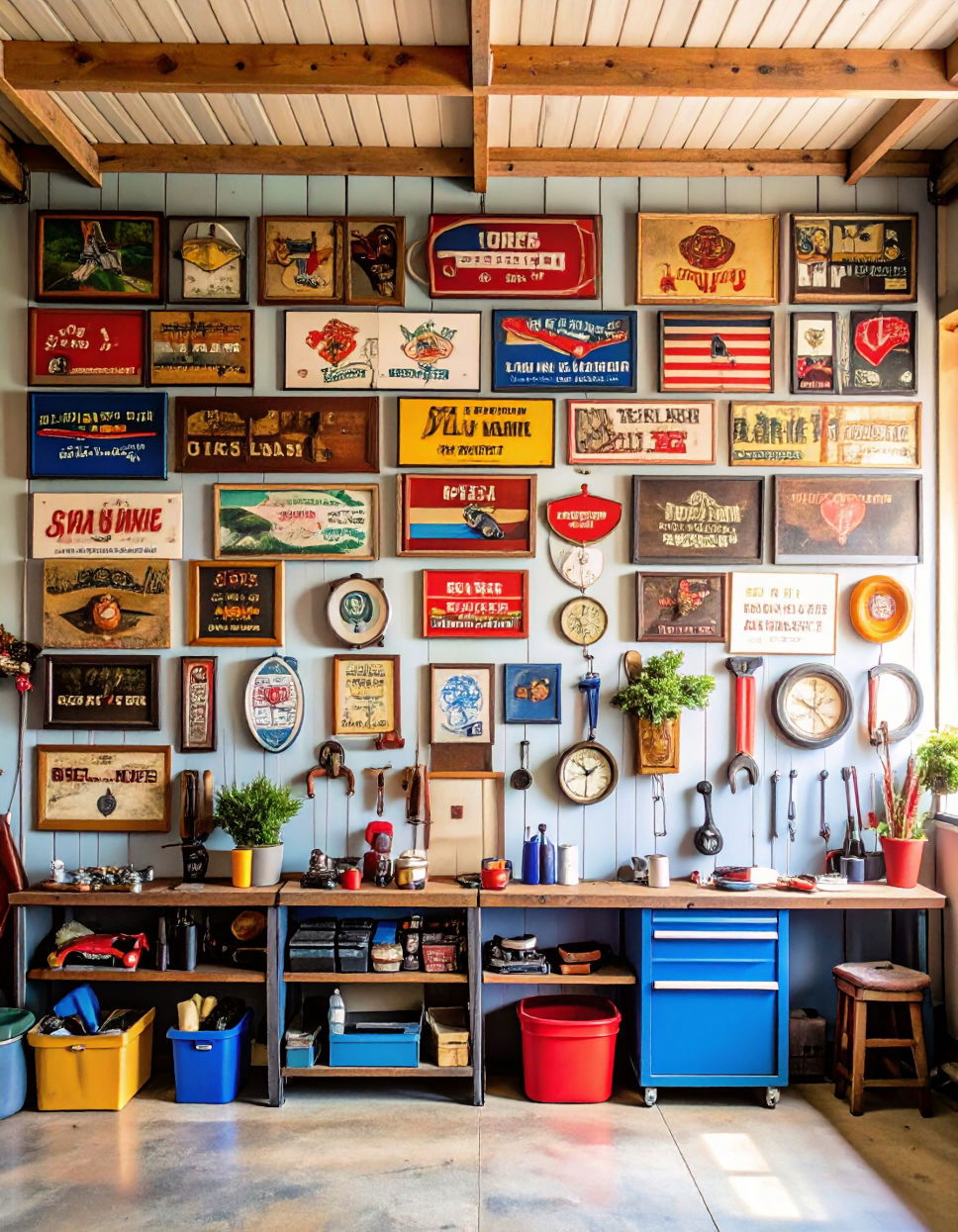 Create a Gallery Wall of Vintage Signs
