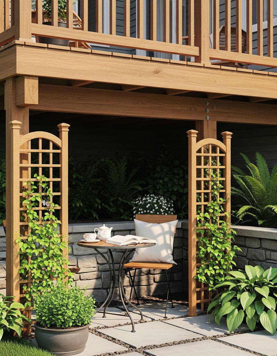 Create a Garden Nook Under Deck Ideas