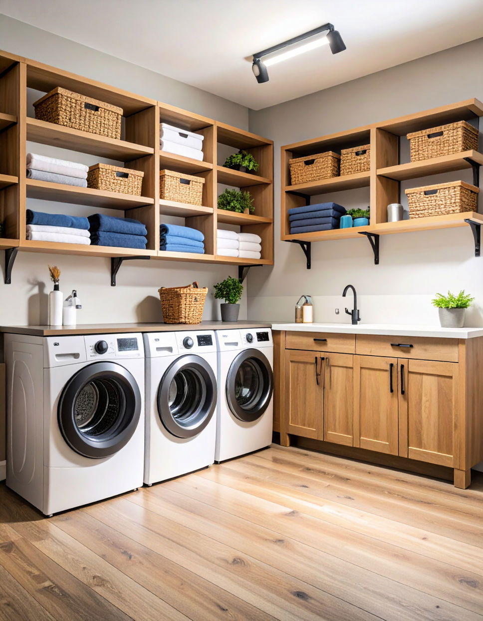 Create a Laundry Room with a Folding Station