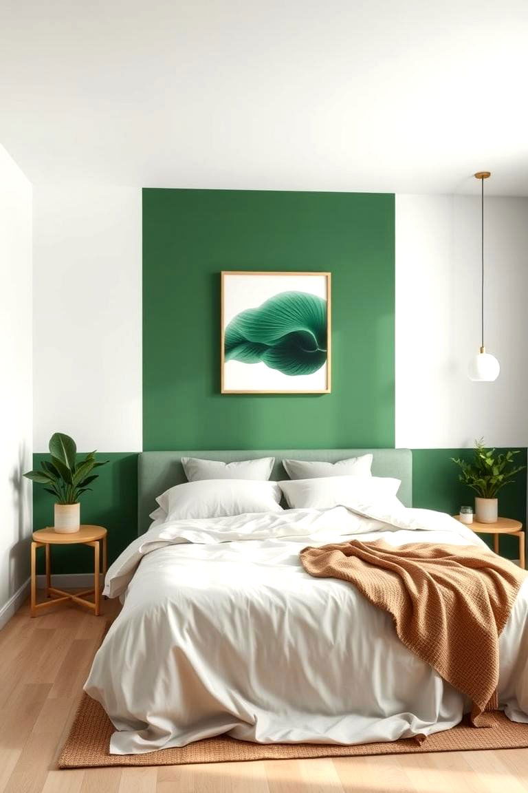 Create a Minimalist Oasis with Forest Green Accents - 25 Forest Green Bedroom Ideas