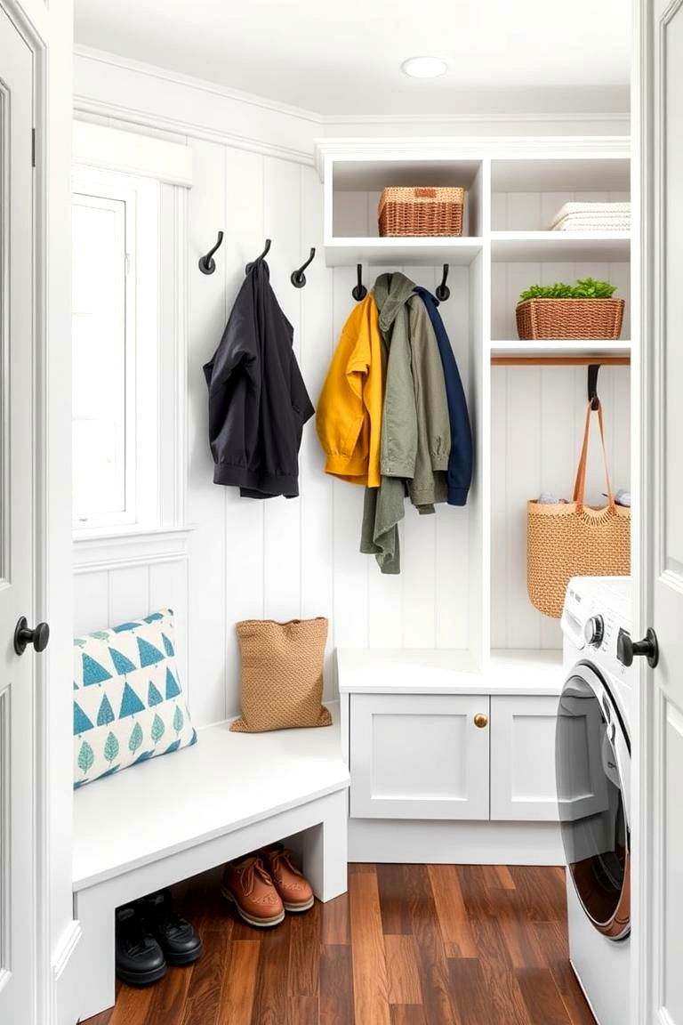 Create a Mudroom Laundry Hybrid - 25 Farmhouse Laundry Room Ideas