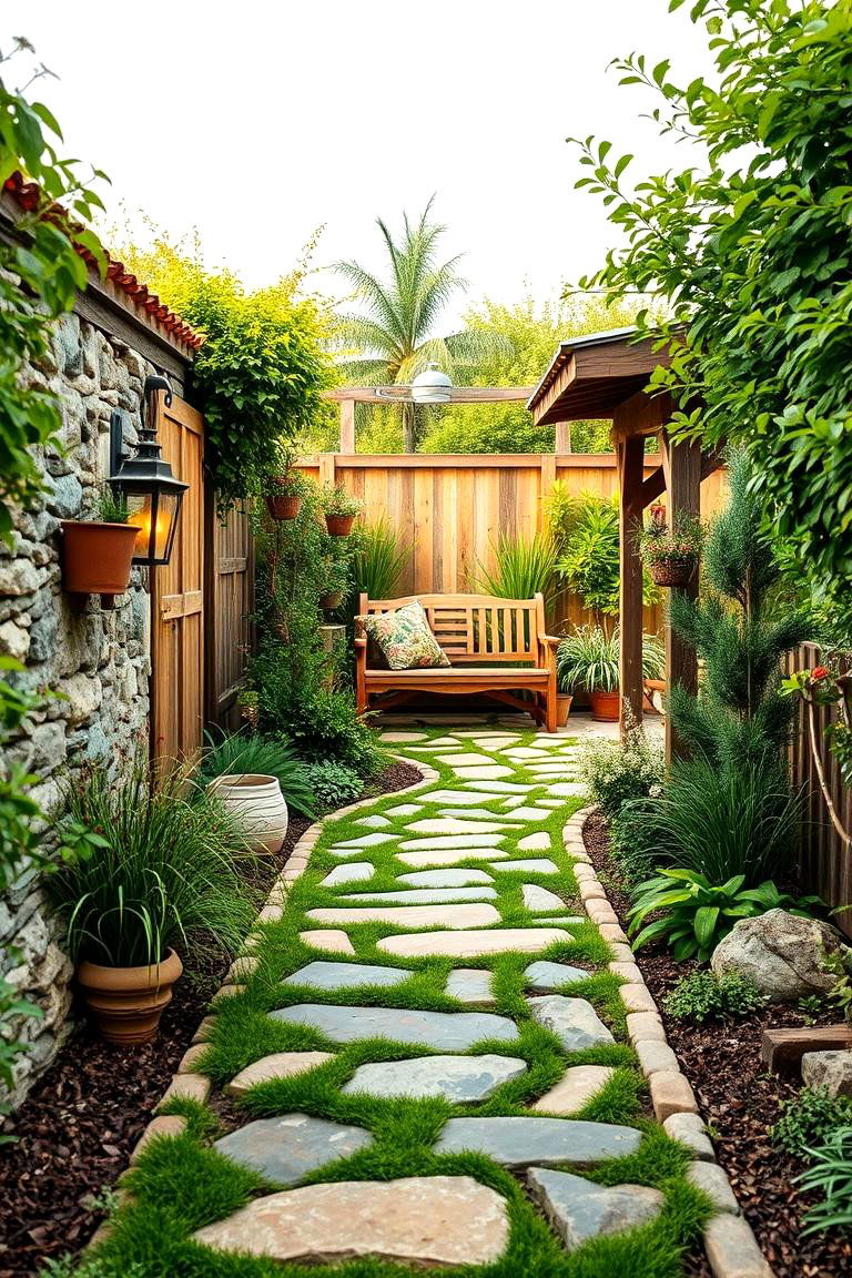 Create a Rustic Garden Path - 25 Corner Garden Ideas