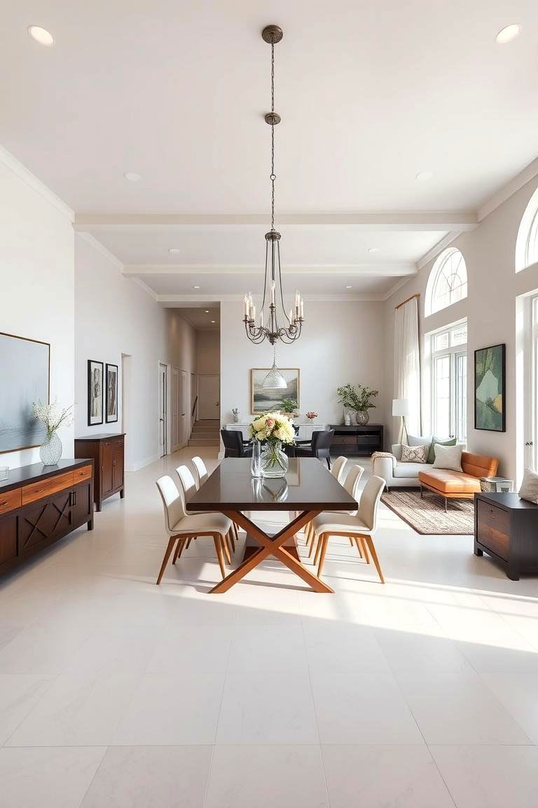 Create a Seamless Flow with Open Concept Design - 25 Transitional Dining Room Ideas