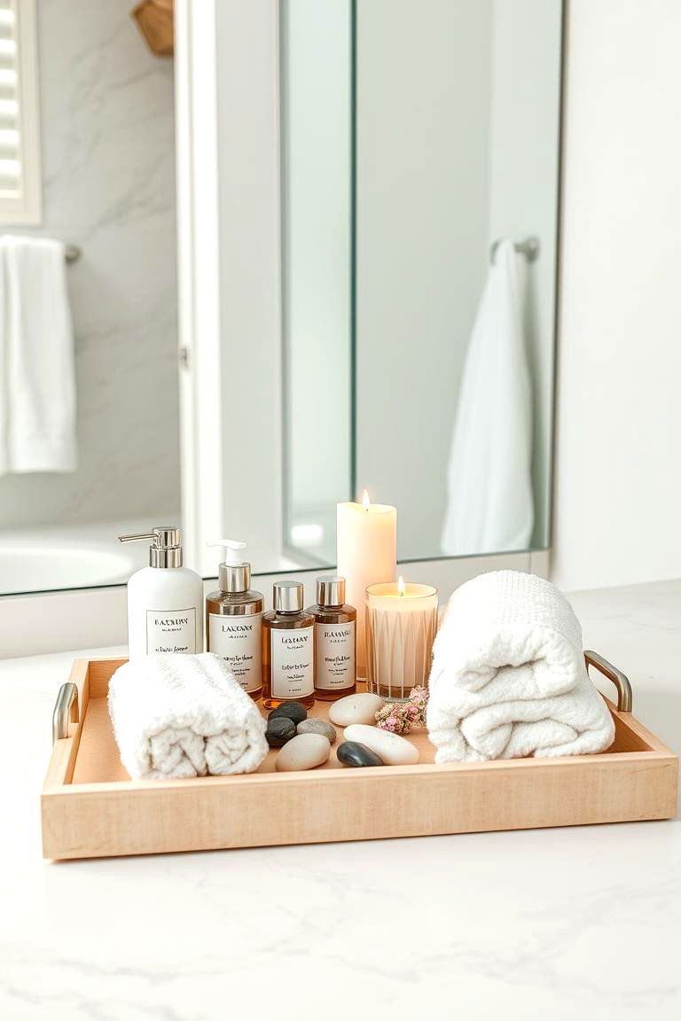 Create a Spa Like Atmosphere with a Tray - 25 Tray Decor Ideas