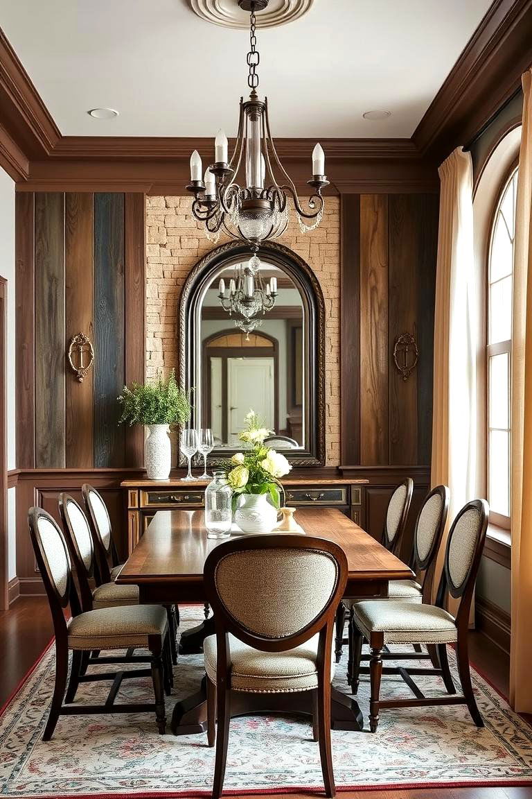 Create a Statement Wall - 25 French Country Dining Room Ideas