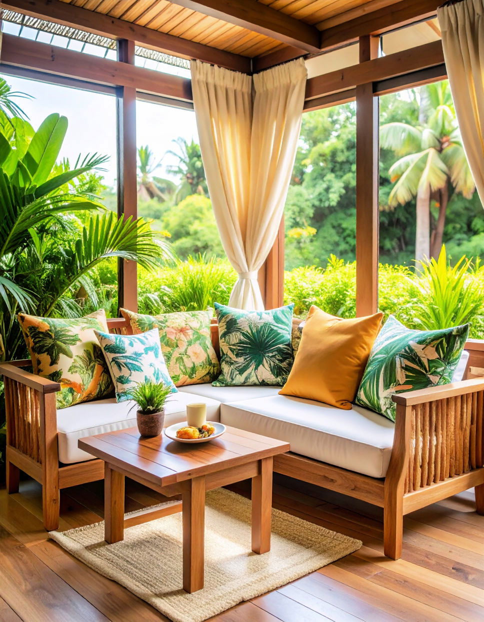 Create a Tropical Breakfast Nook Tropical Kitchen Ideas
