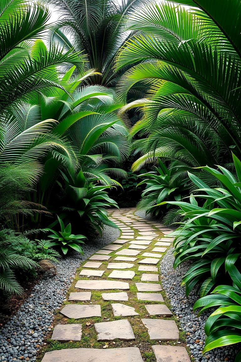 Create a Tropical Garden Path - 25 Tropical Garden Ideas