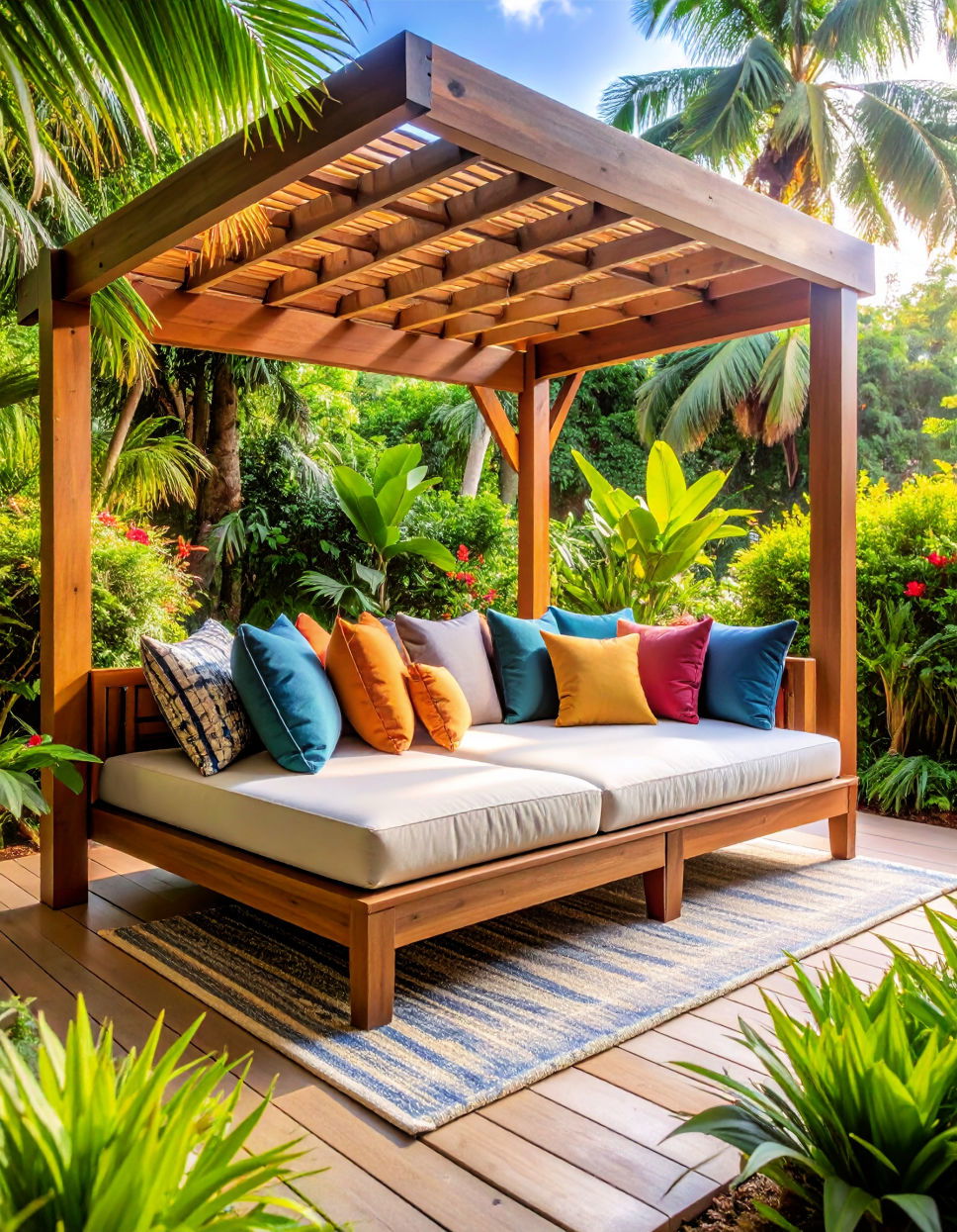 Create a Tropical Style Daybed Tropical Patio Ideas