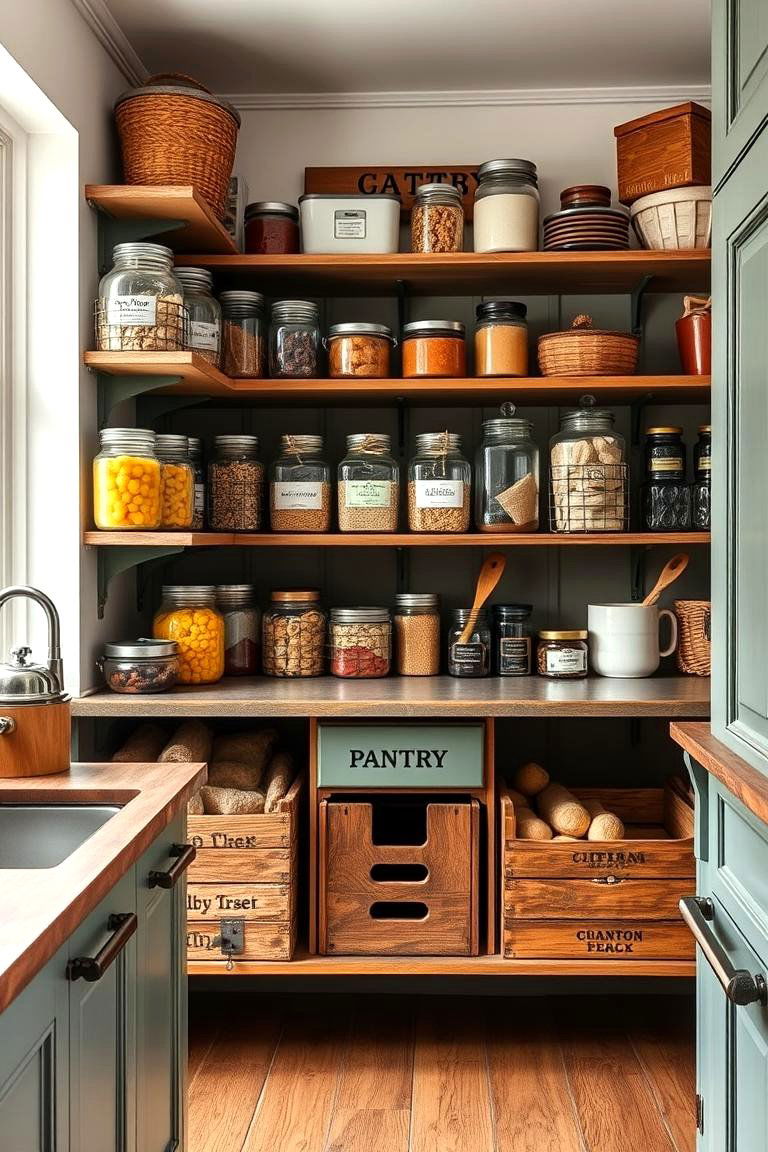 Create a Vintage Inspired Pantry - 25 Vintage Kitchen Ideas