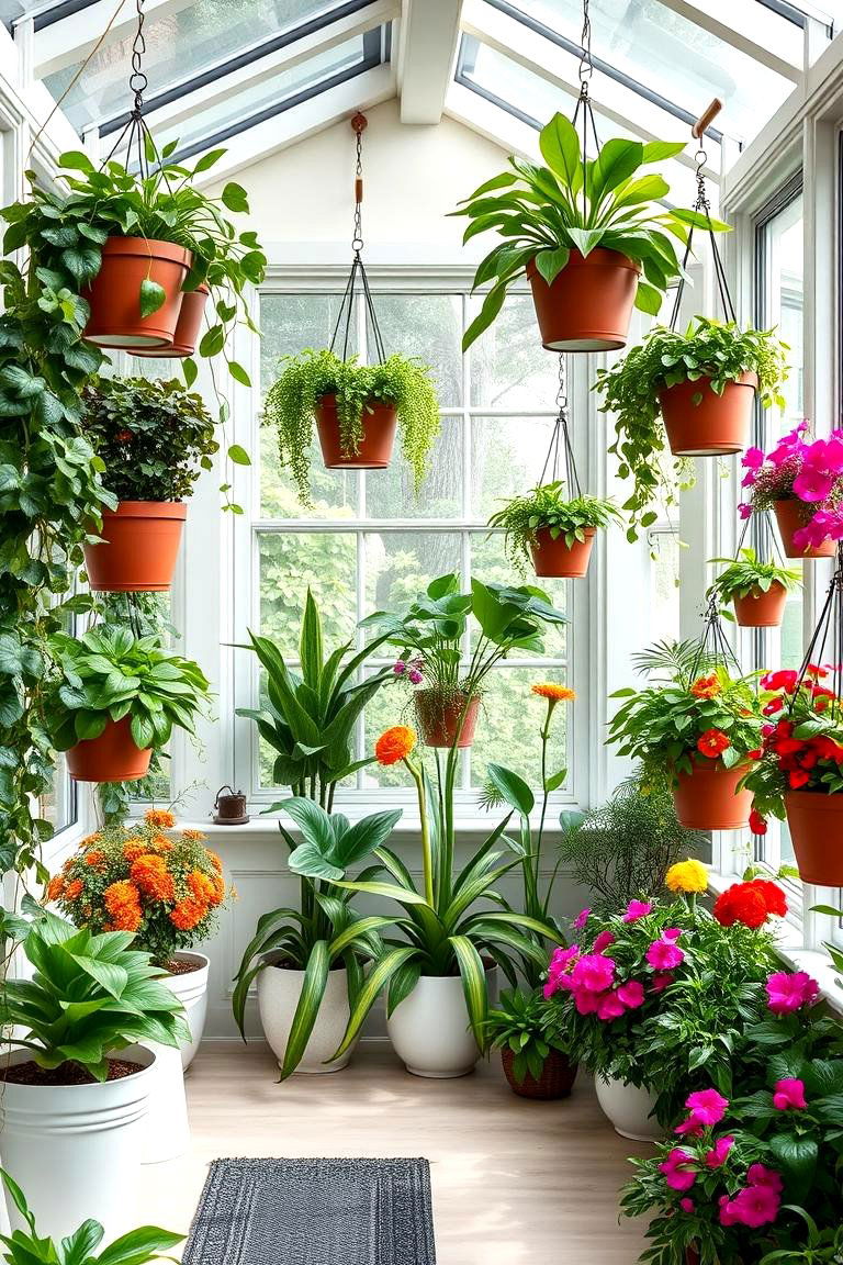 Create an Indoor Garden with Vertical Planters - 25 Florida Room Ideas