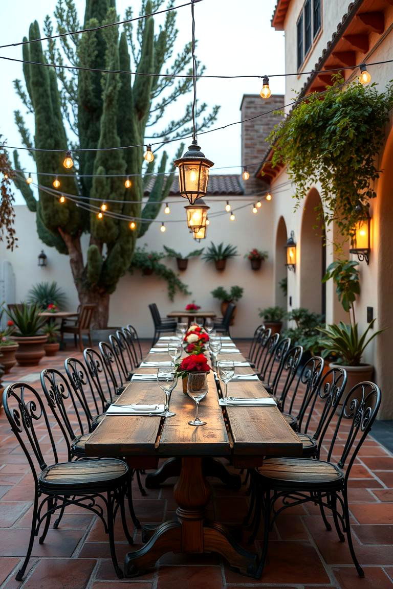 Create an Inviting Outdoor Dining Area - 25 spanish style patio ideas