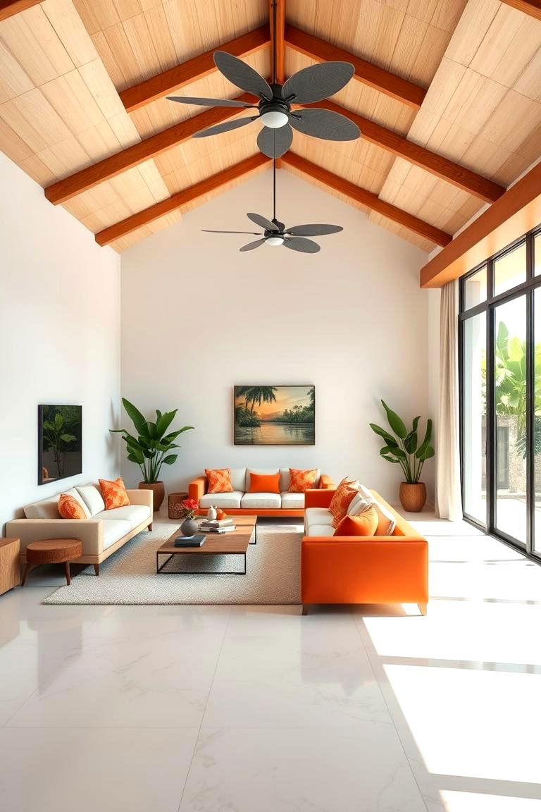 Create an Open and Airy Layout - 25 Tropical Living Room Ideas