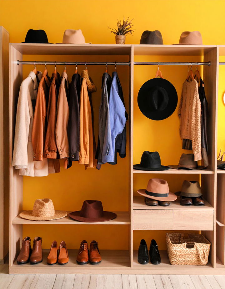 Create an Organized Hat Display Walk in Closet Ideas