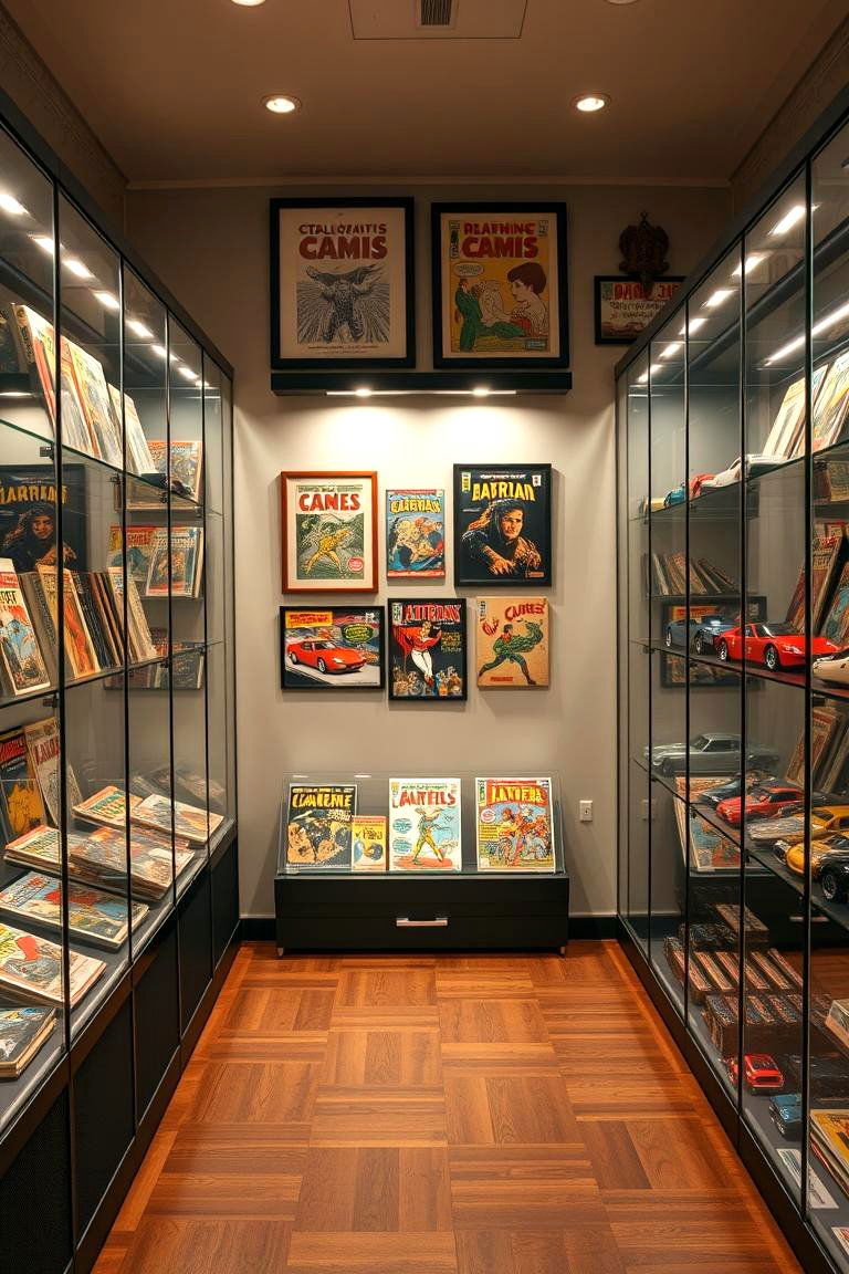 Creating a Collection Display Area - 25 Man Cave Ideas