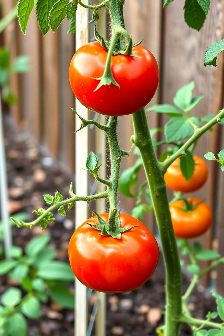 Creating a Cordon System for Pruned Tomato Plants - 25 Tomato Trellis Ideas