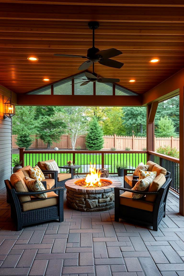 Creating a Fire Pit Seating Area - 25 Under Deck Landscaping Ideas