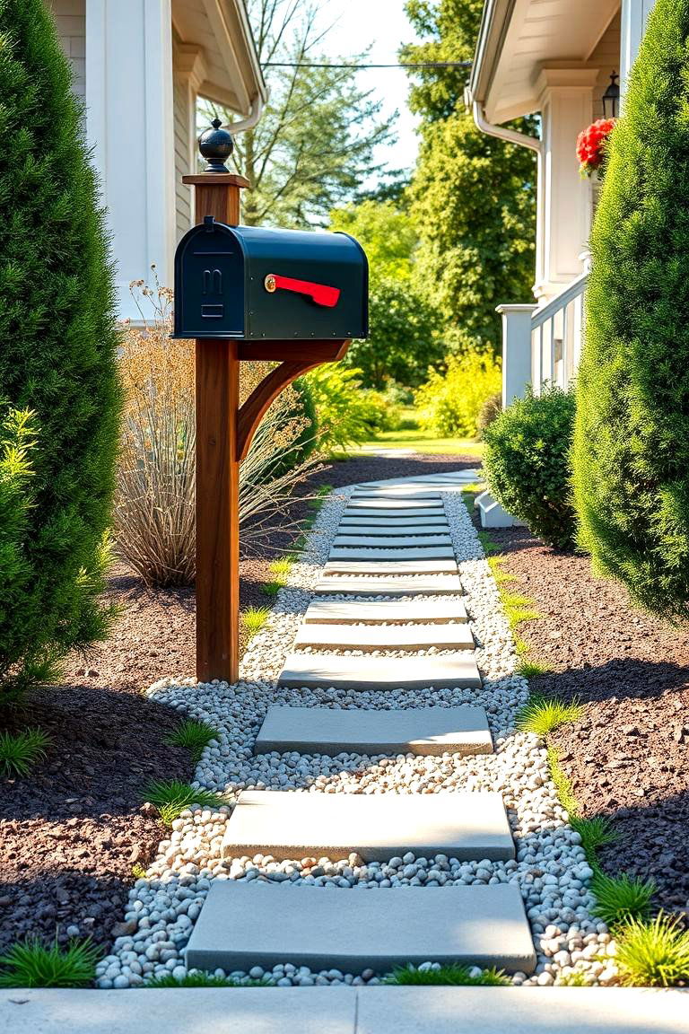 Creating a Pathway to the Mailbox - 25 Mailbox Landscaping Ideas
