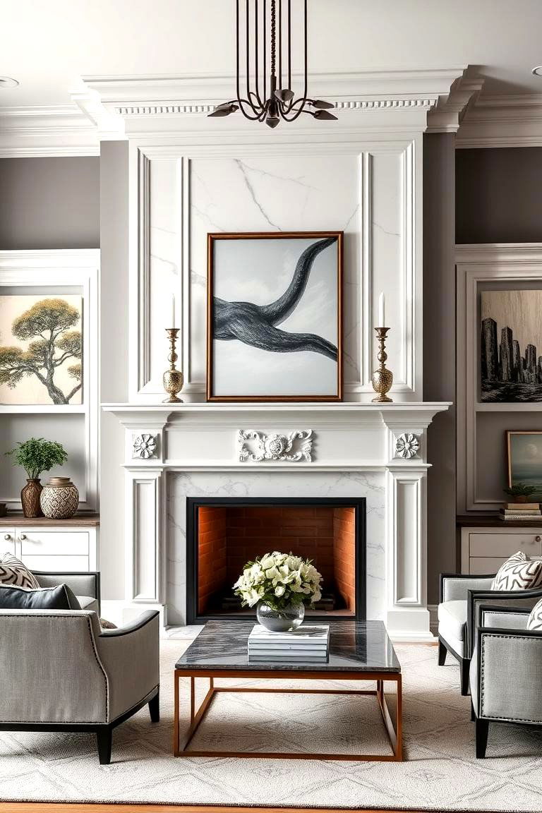 Creating a Statement Fireplace Design - 25 Transitional Living Room Ideas