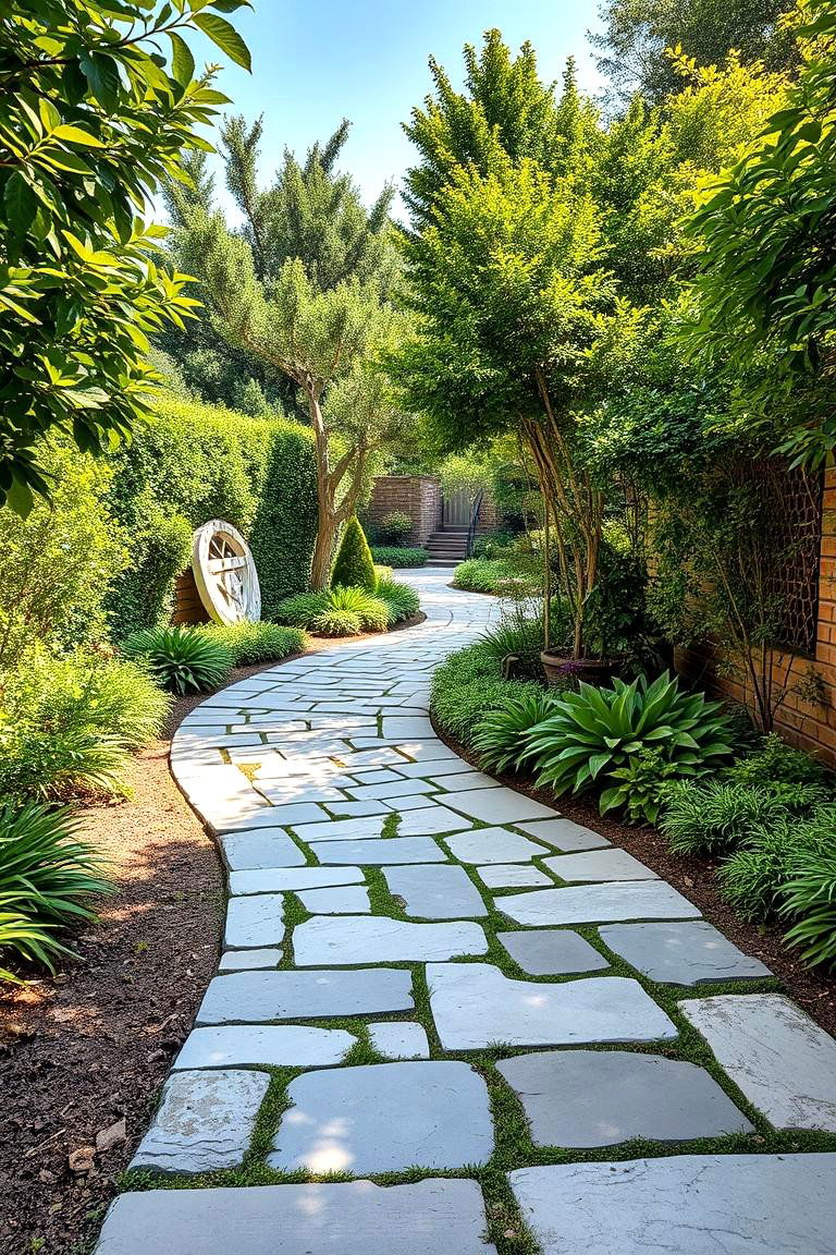 Creating a Stone Pathway for Guided Exploration - 25 Landscaping Ideas