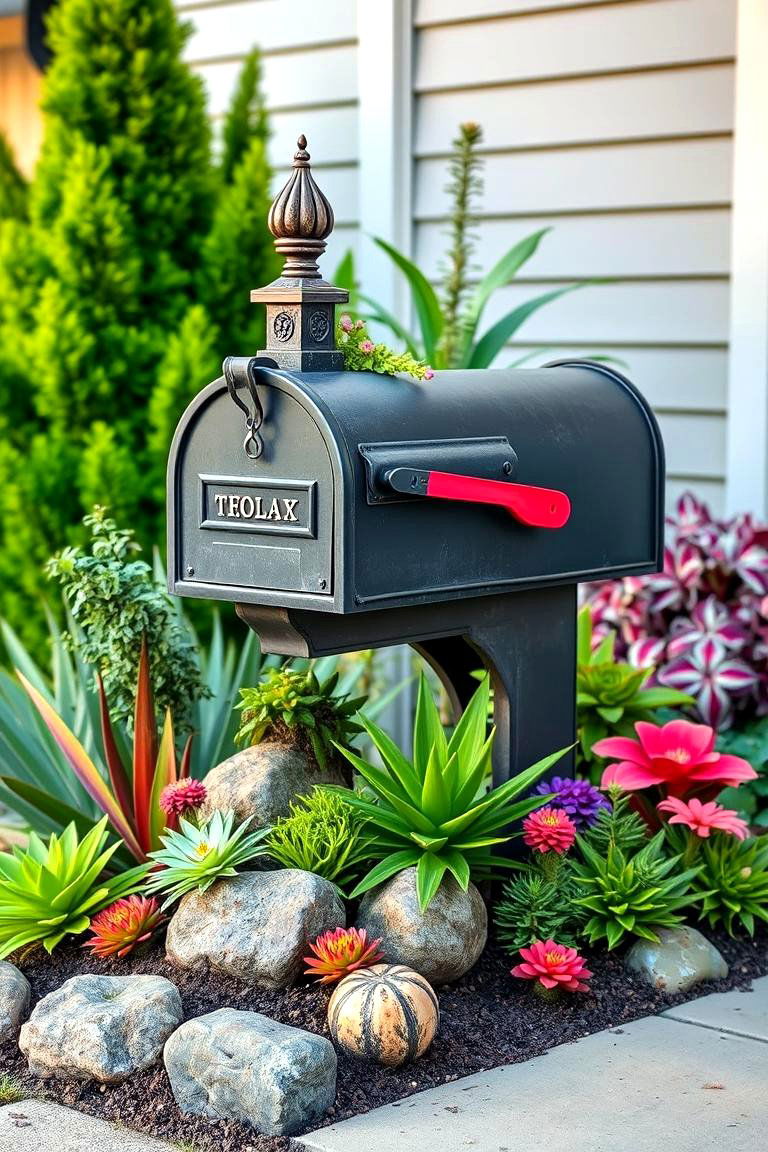 Creating a Theme Garden - 25 Mailbox Landscaping Ideas
