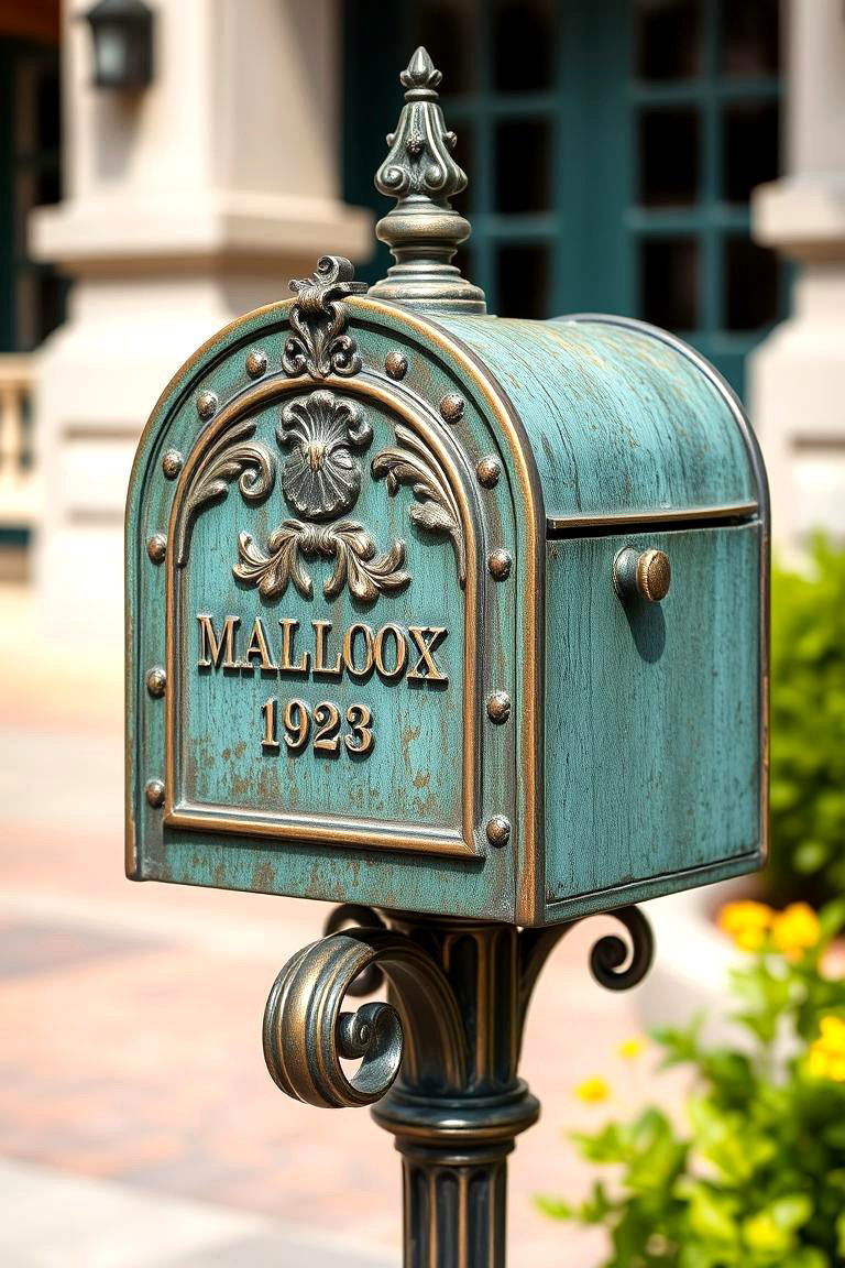 Creating a Vintage Look with an Antique Finish - 25 Mailbox Decor Ideas