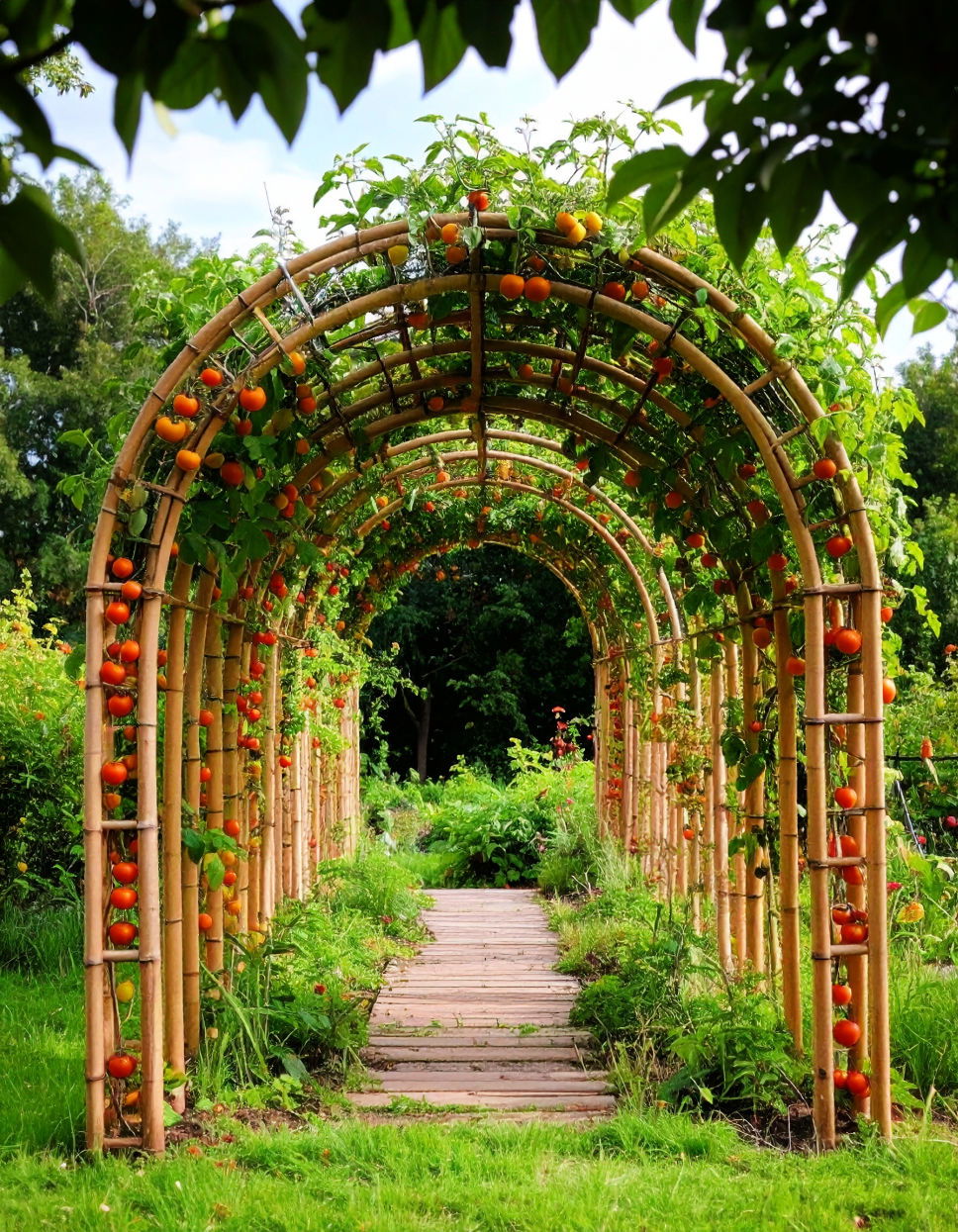 Creating an Arch Trellis for Garden Aesthetics