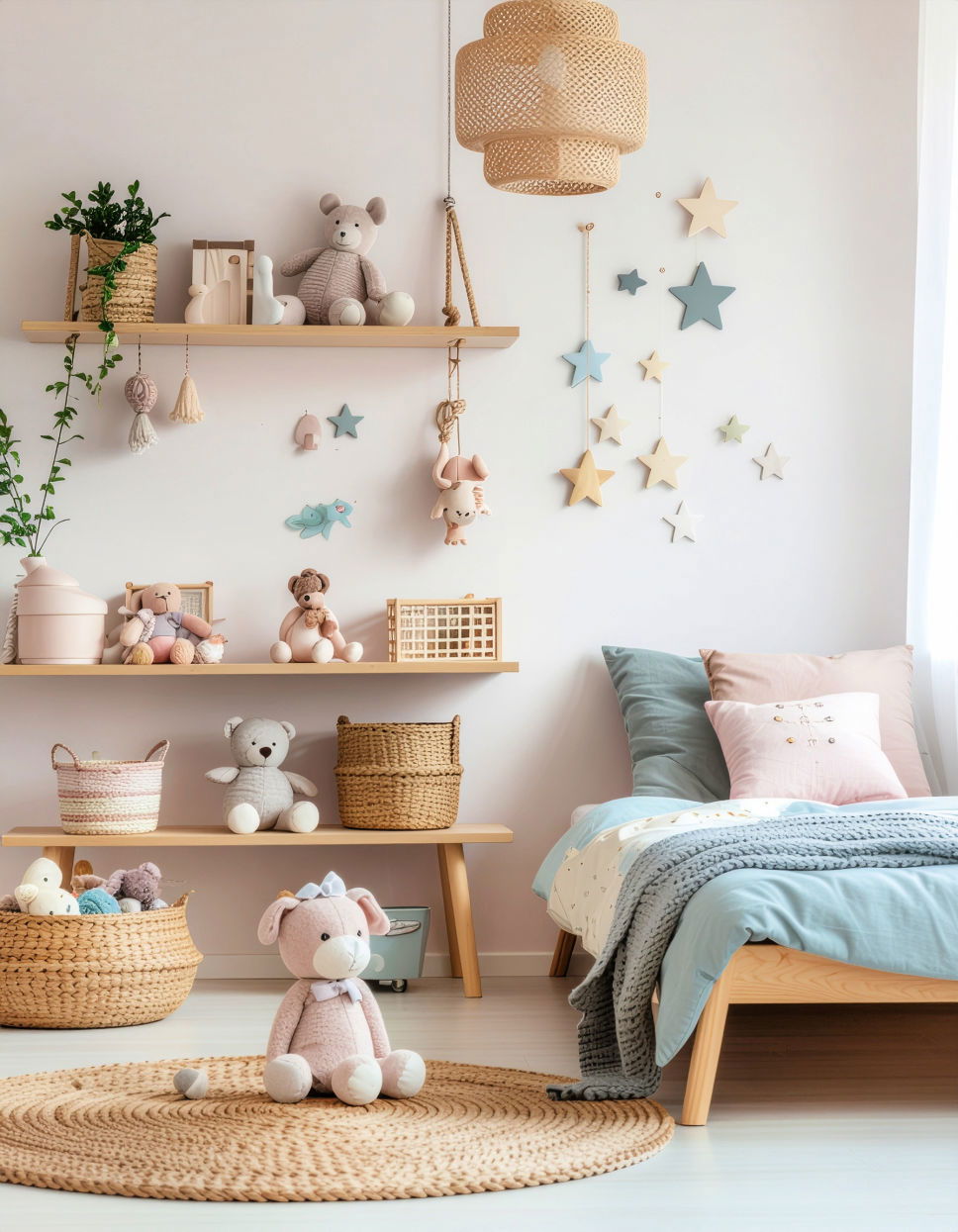 Creative Shelving Solutions for Display and Storage Toddler Room Ideas