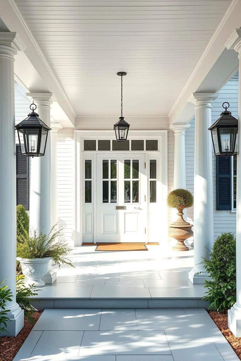 Crisp White for Maximum Brightness - 25 Porch Paint Colors