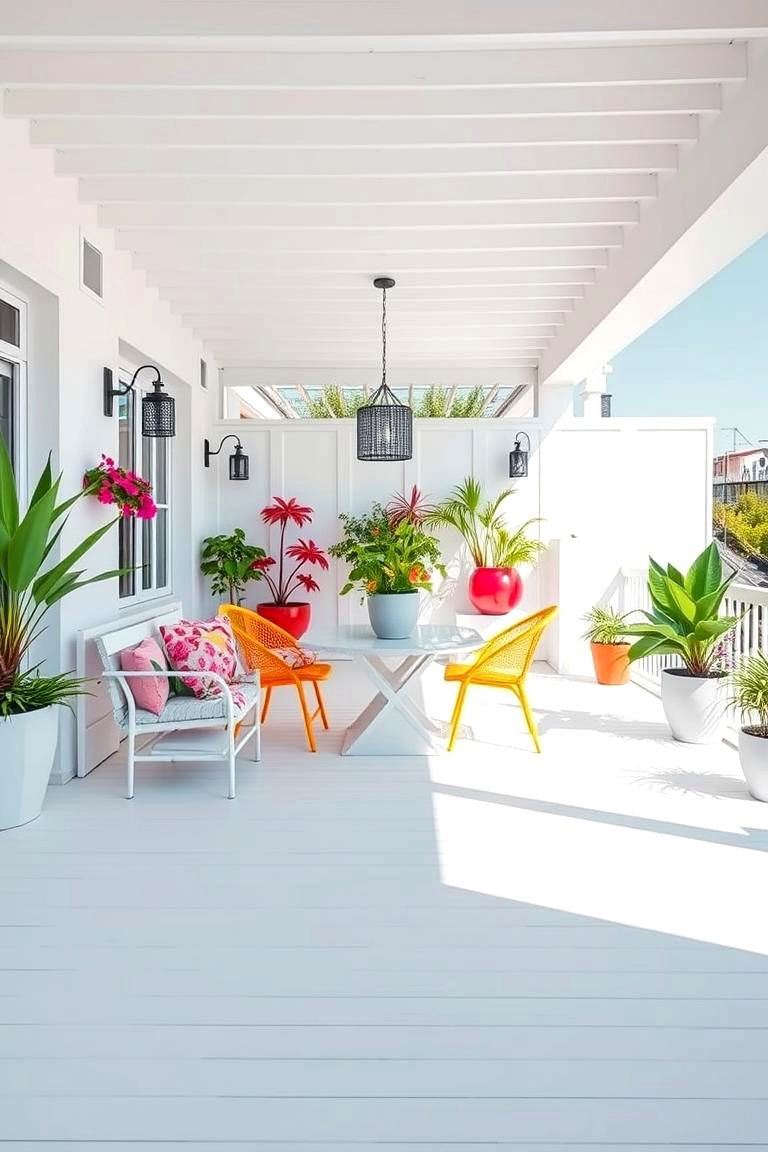 Crisp White for a Bright and Airy Feel - 25 Deck Color Ideas