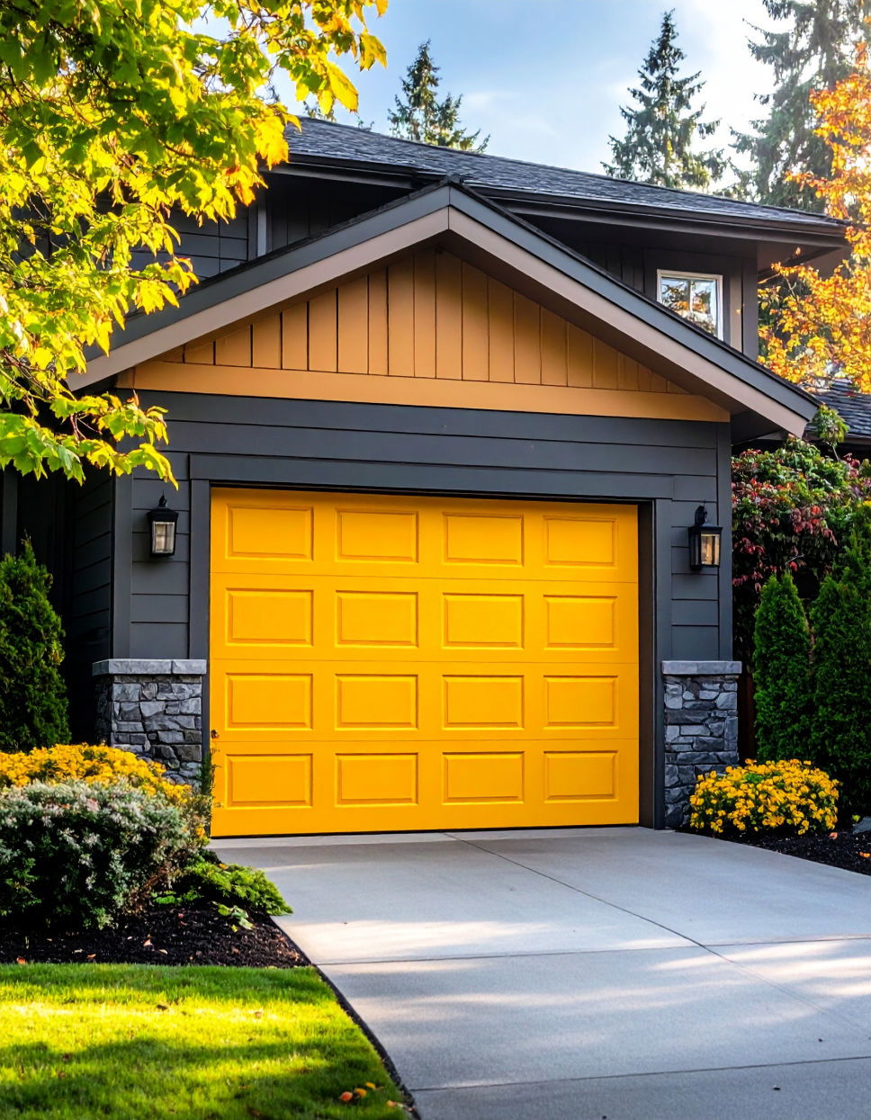 Crisp Yellow for a Cheerful Energetic Entrance